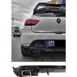 Woodhub Renault Clio 4 Rs Arka Ek-Difüzör Egzoz Görünümlü (Plastik) Clio 4 Rs Arka-Difizör-Bodykit-Ek