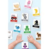 Woodhub Renkleri Öğreniyorum Ahşap Eğitici Kartlar Okul Öncesi Kreş Ahşap Oyuncak Flash Cards - Ahşap Desenli