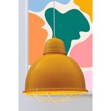 Woodhub Retro Sarı Avize Tekli Modern Sarkıt Lamba Genç Odası Showroom Kuaför Fitness Dükkan Koridor - 1 - Ahşap