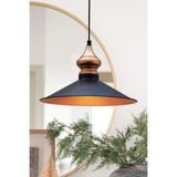 Woodhub Salon Siyah Metal Avize Mutfak Salon Cafe Ofis Tekli Sarkıt Lamba Dekoratif Aydınlatma Kreş - 1 - Ahşap
