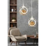 Woodhub Savaş 2.li Avize Beyaz - 1 - Ahşap