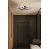 Woodhub Selinay Modern Tasarım Kahverengi Renk Salon Mutfak Hol Beyaz Ledli 2 Li LED Avize - 1 - Ahşap