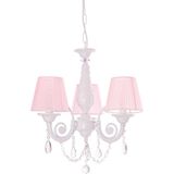 Woodhub Senay 3'lü Beyaz Pembe Şapkalı Minimalist Tasarım Sarkıt Avize - 1 - Ahşap