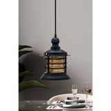 Woodhub Siyah Vintage Avize Tekli Modern Dekoratif Sarkıt Lamba Salon Kafe Mutfak Showroom Otel Bar - 1 - Ahşap