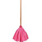 Woodhub Soft Mop Mikrofiber Havlu Paspas Mop Ucu Ve Ahşap Saplı Takım