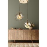Woodhub Suna 2.li Eskitme-Bal Camlı Avize - 1'li - Ahşap
