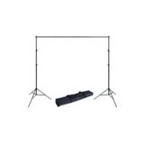 woodhub Tek Ebat 2x2 metre Fon Çekim Standı Ürün Ve Video Çekim Için Fon Perde Standı Siyah Fotoğraf Kağıtl
