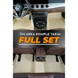 Woodhub Toyota Corolla (2019-2023) Uyumlu Özel Dikim Deri 7d Havuzlu Paspas - Siyah
