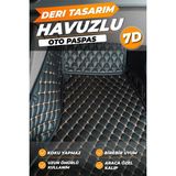 Woodhub Toyota Corolla Hybrid (2019-2023) Uyumlu Özel Dikim Deri 7d Havuzlu Paspas - Siyah