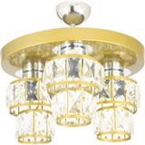 Woodhub Üçlü Lüks Kristal Taşlı Modern Spor Model Yuvarlak Tepsi Eskitme Avize - 1 - Ahşap