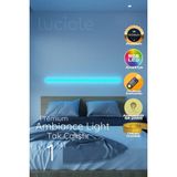 Woodhub Uzaktan Kumandalı LED Lamba - Yatak Üstü, Tv Yanı ,oturma Odası - Rgb Çok Renkli LEDAP14 - Ahşap