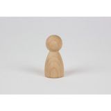Woodhub Waldorf Naturel Insan Figürü - Ahşap Desenli