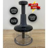 Woodhub Yakut Basmalı El Rondosu 3 Bıçaklı Cam Hazneli Kaliteli Plastik ile Sert Sebzeleri Kolayca Doğrayın - Almond