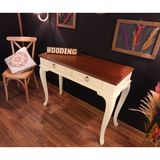 Wooding 110 cm Çekmeceli Masif Krem Ceviz Dresuar - Krem - Ceviz