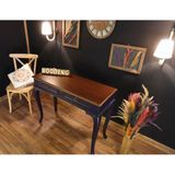 Wooding 110 Cm Çekmeceli Masif Lacivert Ceviz Dresuar