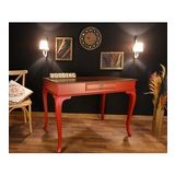 Wooding 120 Cm Masif Ceviz Kırmızı Çalışma Masası