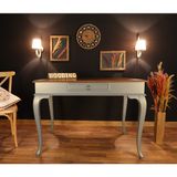 Wooding Mobilya 100 cm Çekmeceli Masif Gri Ceviz Çalışma Masası - 100x60 Cm - Gri - Ceviz