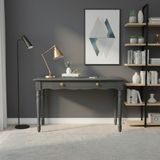 Wooding Mobilya 100 cm Masif Antrasit Tornalı Çalışma Masası - 100x60