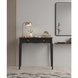 Wooding Mobilya 100 cm Masif Konik Siyah Ceviz Dresuar - Siyah - Ceviz
