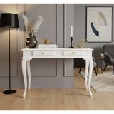 Wooding Mobilya 100 cm Masif Lükens Beyaz Çalışma Masası - 100x60