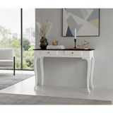 Wooding Mobilya 100 cm Masif Lükens Beyaz Ceviz Çalışma Masası - 100x60 - Beyaz - Ceviz
