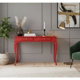 Wooding Mobilya 100 cm Masif Lükens Kırmızı Çalışma Masası - 100x60