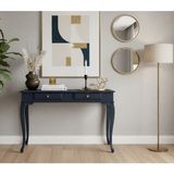 Wooding Mobilya 100 cm Masif Lükens Lacivert Çalışma Masası - 100x60