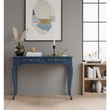 Wooding Mobilya 100 cm Masif Lükens Mavi Çalışma Masası - 100x60