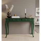 Wooding Mobilya 100 cm Masif Lükens Yeşil Çalışma Masası - 100x60