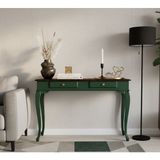 Wooding Mobilya 100 cm Masif Lükens Yeşil Ceviz Çalışma Masası - 100x60 - Yeşil - Ceviz