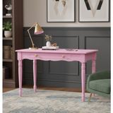 Wooding Mobilya 100 cm Masif Pembe Tornalı Çalışma Masası - 100x60