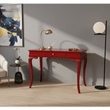 Wooding Mobilya 100 Cm Masif Rustik Kırmızı Çalışma Masası