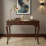 Wooding Mobilya 100 cm Masif Rustik Koyu Ceviz Çalışma Masası - 100x60