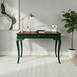 Wooding Mobilya 100 cm Masif Rustik Yeşil Ceviz Çalışma Masası - 100x60 - Yeşil - Ceviz