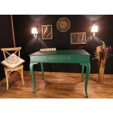 Wooding Mobilya 100X60 cm Çekmeceli Masif Lake Ceviz Çalışma Masası - 100 x 60 Cm - Yeşil