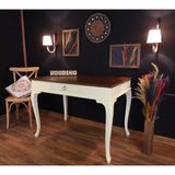 Wooding Mobilya 110 cm Çekmeceli Masif Lake Ceviz Çalışma Masası - 110 x 70 Cm - Krem - Ceviz