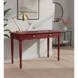 Wooding Mobilya 110 cm Masif Kırmızı Tornalı Çalışma Masası - 110x70