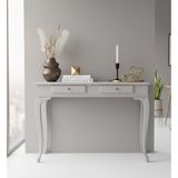 Wooding Mobilya 110 cm Masif Lükens Açık Gri Çalışma Masası - 110x70
