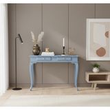 Wooding Mobilya 110 cm Masif Lükens Açık Mavi Çalışma Masası - 110x70