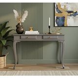 Wooding Mobilya 110 Cm Masif Lükens Gri Çalışma Masası