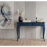 Wooding Mobilya 110 cm Masif Lükens Mavi Çalışma Masası - 110x70