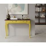 Wooding Mobilya 110 cm Masif Lükens Sarı Ceviz Çalışma Masası - 110x70