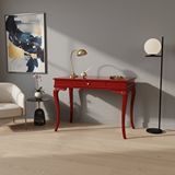 Wooding Mobilya 110 Cm Masif Rustik Kırmızı Çalışma Masası