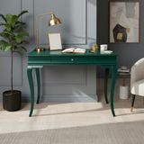 Wooding Mobilya 110 cm Masif Rustik Yeşil Çalışma Masası - 110x70