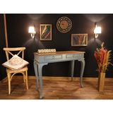Wooding Mobilya 120 cm Çekmeceli Masif Gri Naturel Dresuar - Gri - Naturel