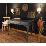 Wooding Mobilya 120 cm Çekmeceli Masif Lake Ceviz Çalışma Masası - 120 x 80 Cm - Antrasit