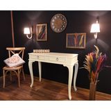 Wooding Mobilya 120 cm Çekmeceli Masif Lake Ceviz Dresuar - Krem
