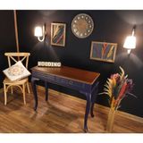 Wooding Mobilya 120 cm Çekmeceli Masif Lake Ceviz Dresuar - Lacivert - Ceviz