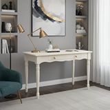Wooding Mobilya 120 Cm Masif Krem Tornalı Çalışma Masası
