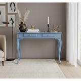 Wooding Mobilya 120 cm Masif Lükens Açık Mavi Çalışma Masası - 120x80